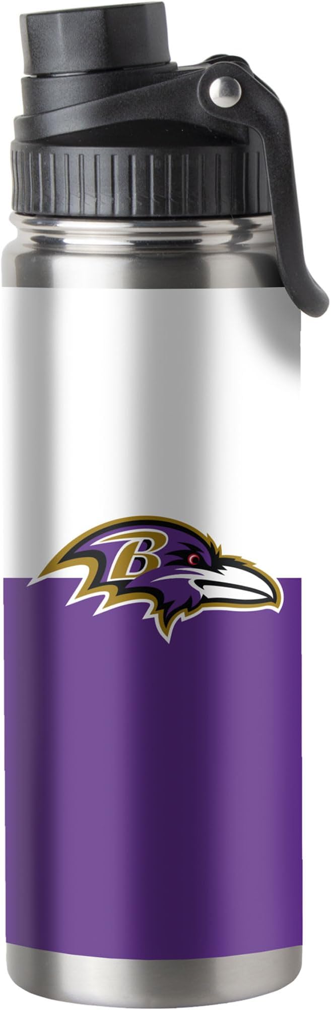 logobrands Baltimore Ravens 21oz. Twist Top Stainless Bottle