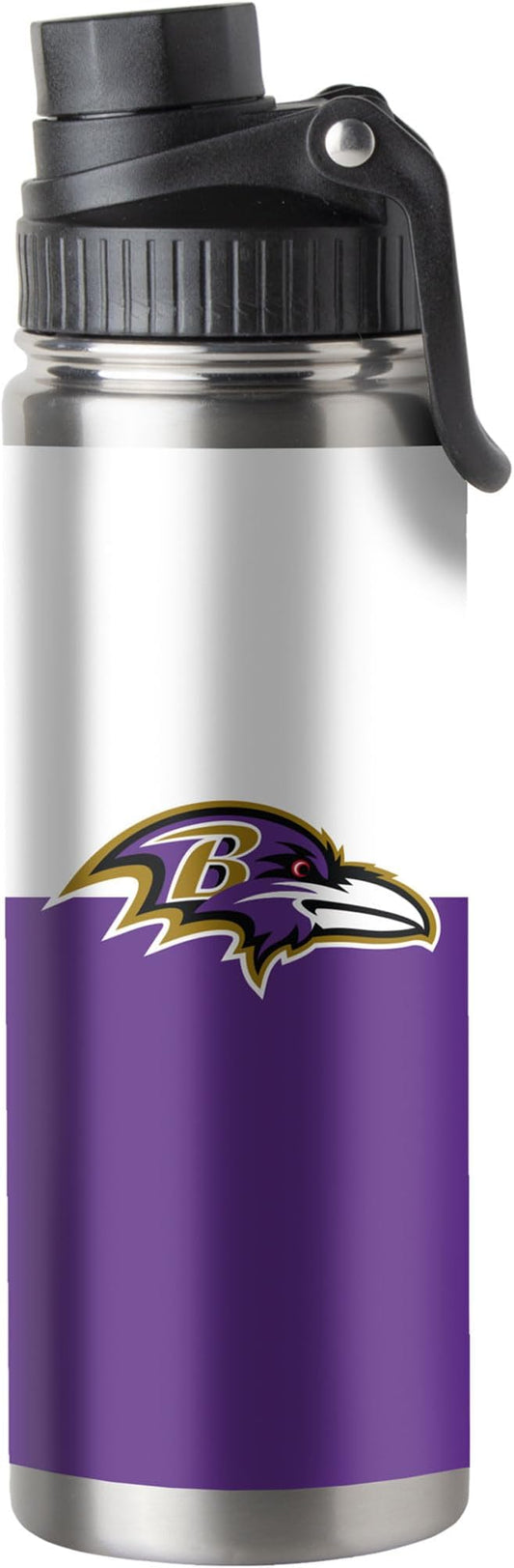 logobrands Baltimore Ravens 21oz. Twist Top Stainless Bottle