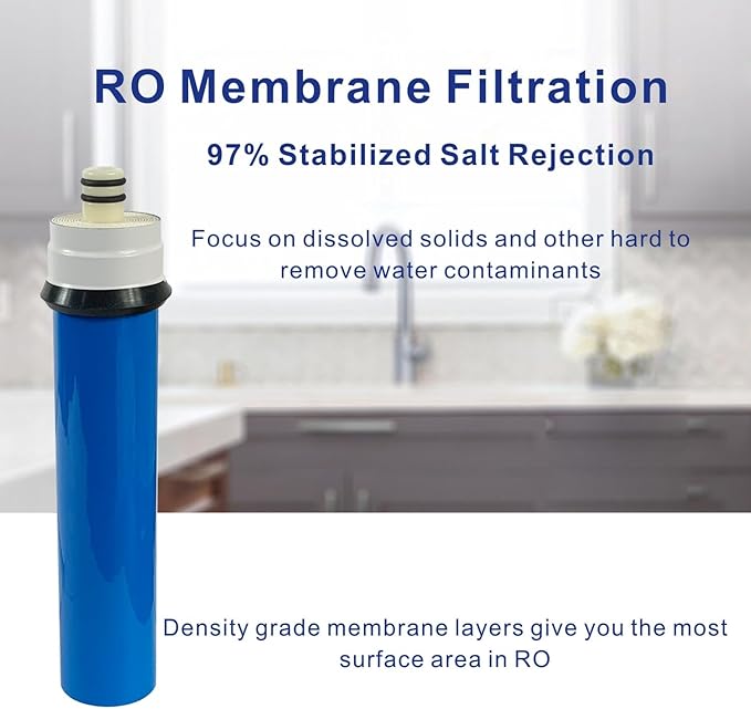 Compatible Replacement Filter Set With Membrane(TFC-RS9-50) for Rainsoft UF50 21179 Reverse Osmosis System