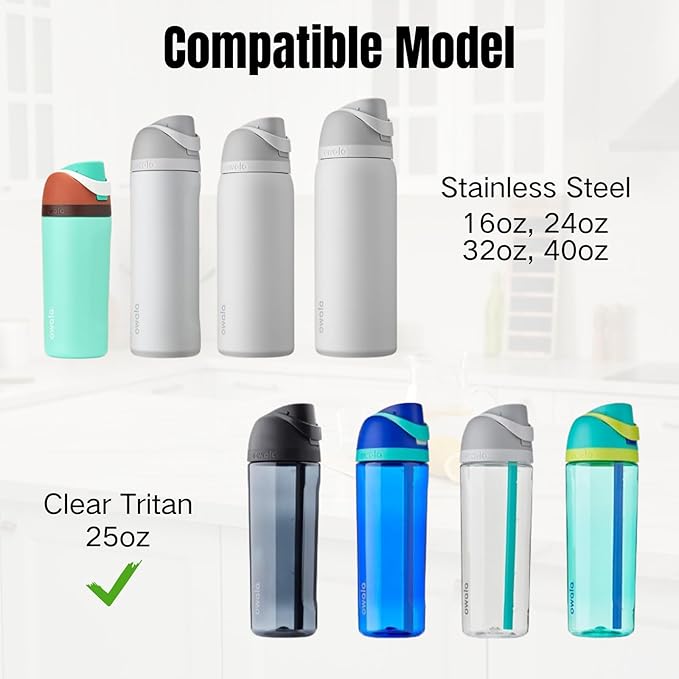 Replacement Cap for Owala Freesip, One Button Water Bottle Top Replacement Cap Compatible with Owala Cup, Replacement Accessories for Owala Free Sip 16oz 24oz 32oz 40oz, BPA-Free No Leak,Blue