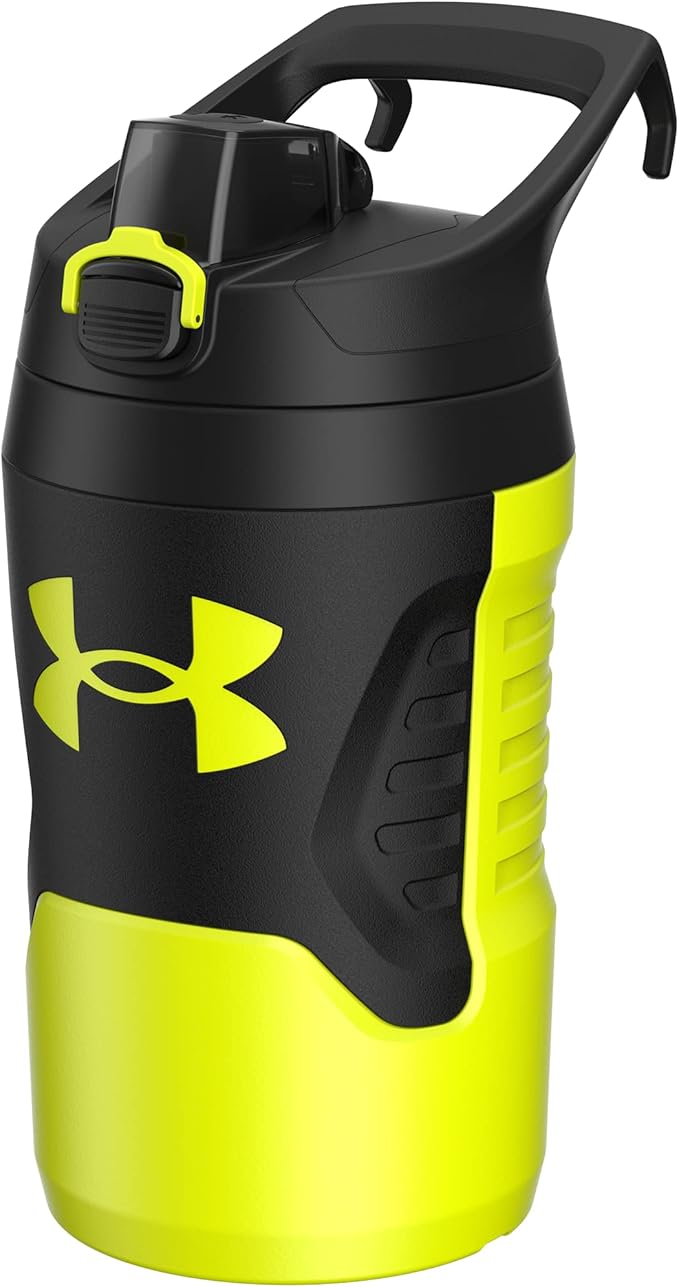 Under Armour Sports Water Jug, 32 oz Insulated Water Bottle w/Handle, Fence Hook, Leak Resistant, Baseball, Football & More