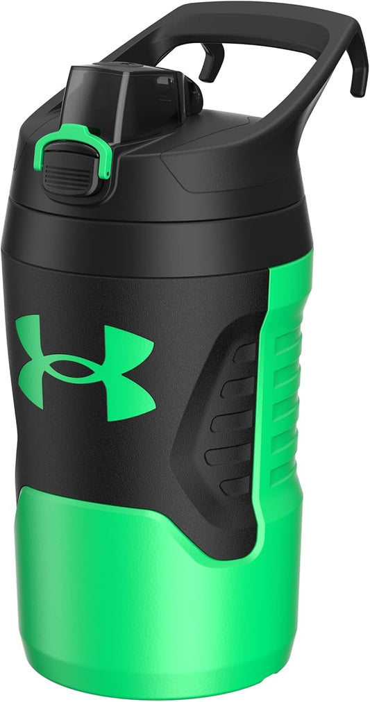Under Armour Sports Water Jug, 32 oz Insulated Water Bottle w/Handle, Fence Hook, Leak Resistant, Baseball, Football & More