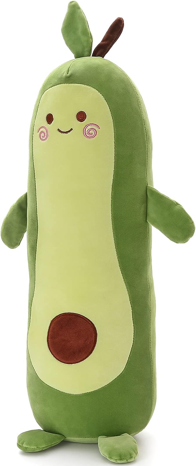 Niuniu Daddy 25.6 inch Stuffed Animal Avocado Pillow Plush Toys Soft Kawaii Food Shaped Fruit Series Hugging/Body Pillow for Kids