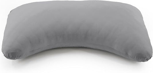 Honeydew Queen Side Pillow Case - Fits The Scrumptious and Essence Curved Pillows for Side Sleeping - Comfortable and Soft Cooling Viscose Made from Bamboo Fabric (Queen, Stardust (Charcoal))