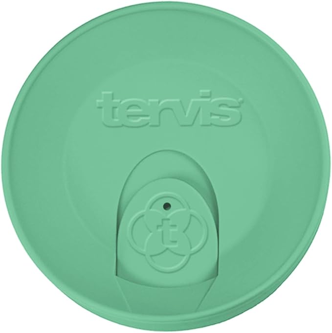 Tervis Travel Lid Made in USA Double Walled Insulated Tumbler Travel Cup Keeps Drinks Cold & Hot, Fits 16oz Tumblers, Mangrove Green