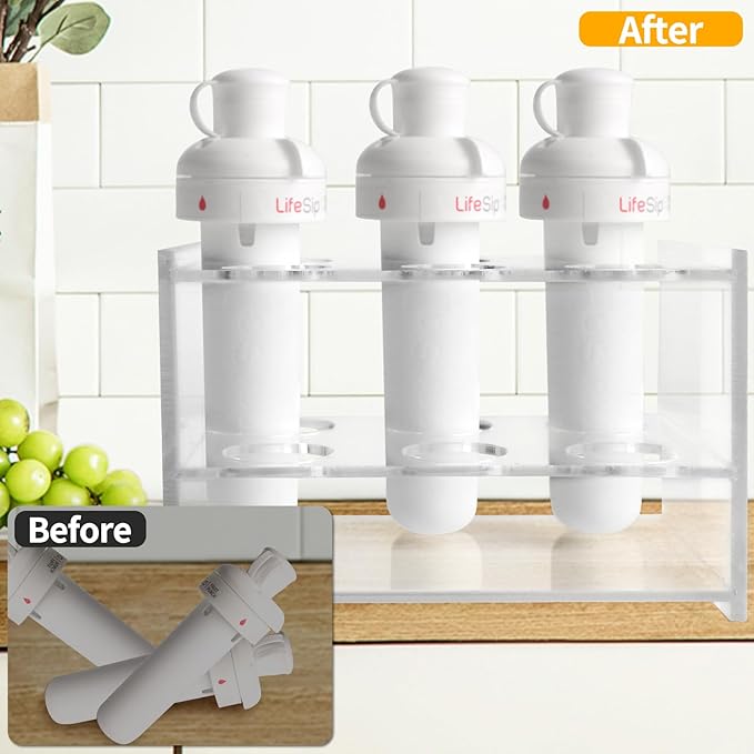 Sip Flavor Stable Cartridge Holder ,Acrylic Flavor Sip Safe Case Organizer with 6 Holes,Fip Sip Stand Organizer Cartridge