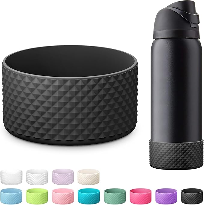 Silicone Boot for Owala Water Bottle 24 oz 32 oz 40 oz, Anti-Slip Protective Sleeve for FreeSip/Twist/Flip Stainless Steel Water Bottles Accessories