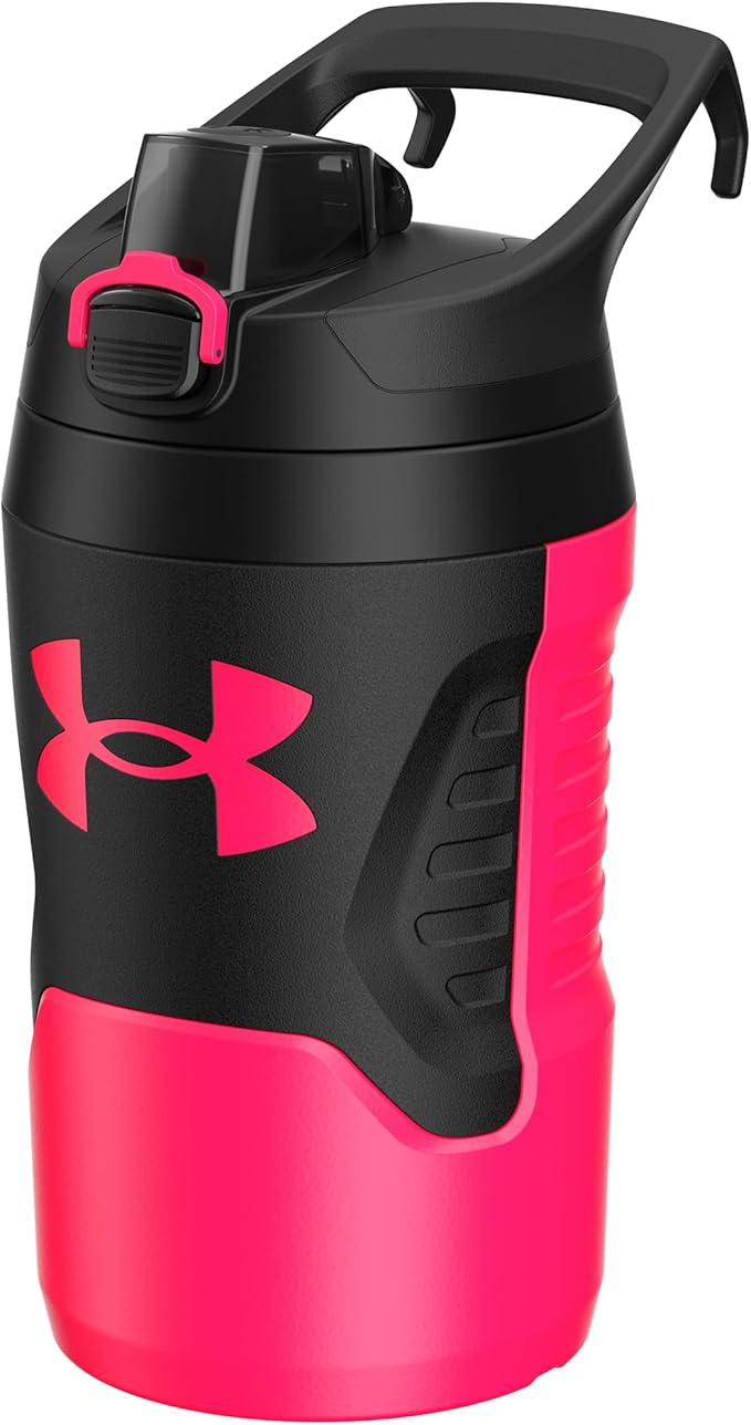 Under Armour Sports Water Jug, 32 oz Insulated Water Bottle w/Handle, Fence Hook, Leak Resistant, Baseball, Football & More