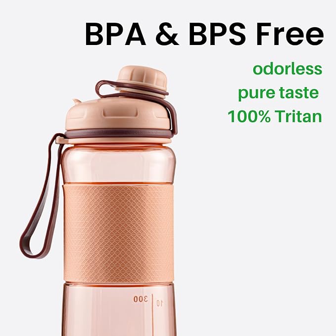 Super Hydro Sport Mixer Bottle [3 PACK] - 20 oz - BPA-Free, Non-Toxic, Durable, Leak Proof, Eco-Tritan Water Bottles Best for Travel, Sports, Hiking, Fitness with Measurement Markers for Men & Women