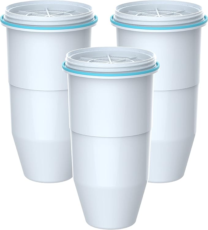 Filterlogic NSF/ANSI 42&372 Certified Replacement Water Filters, Water Pitchers, and Dispensers Reduce TDS, Chlorine and More (Pack of 3)
