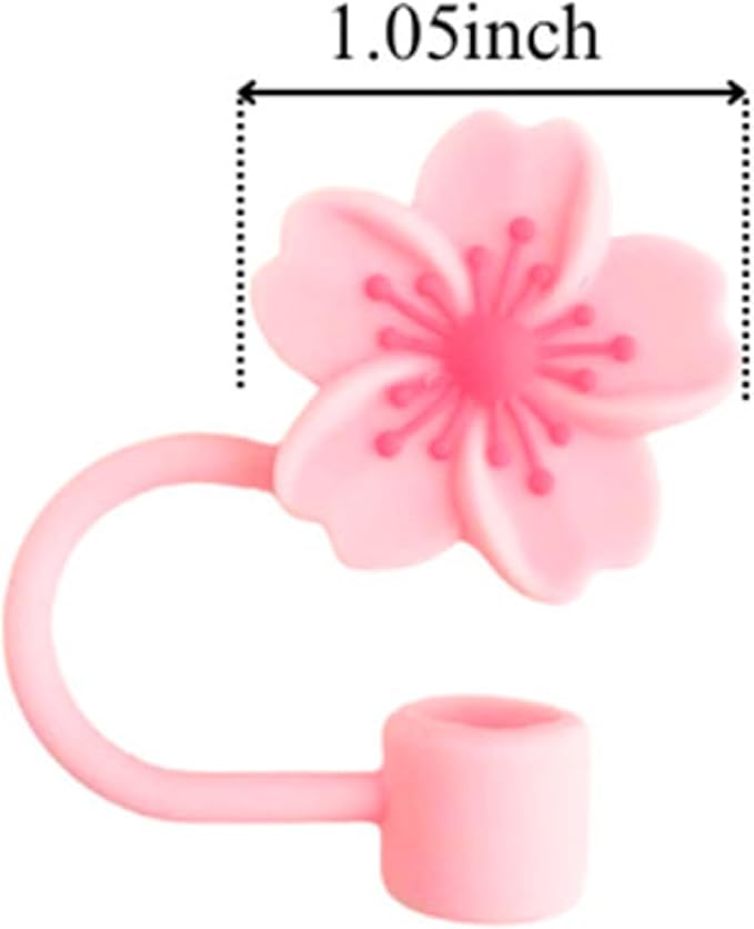 Stanley Accessories Water Bottle with Strap Bottle Sling Carrier with Handle Attachment Fits Most 8-40oz Tumbler & Stanley + 4Cute Straw Covers 3D Straw Toppers Gift Set-Blossom