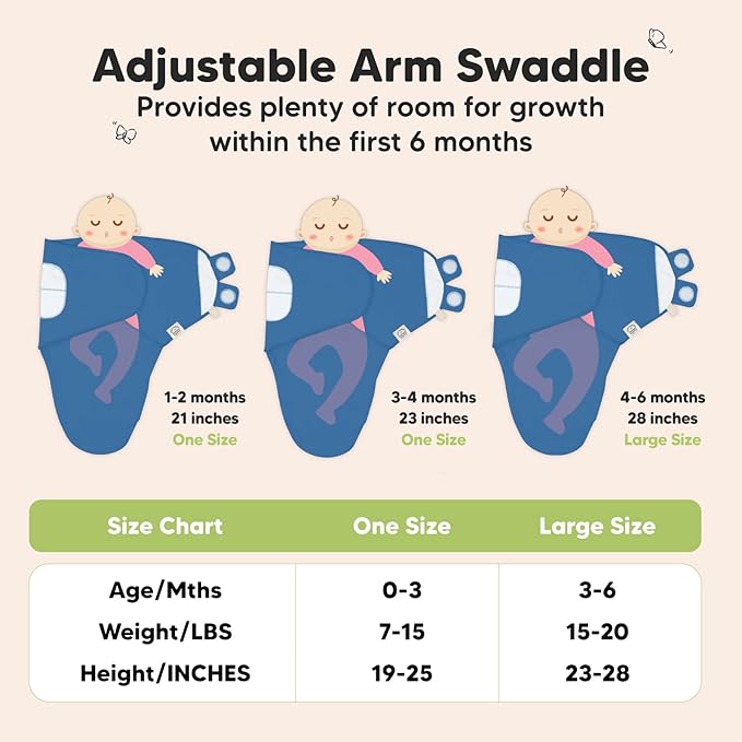 KeaBabies 3-Pack Organic Baby Swaddle Sleep Sacks -Newborn Swaddle Sack, Ergonomic Baby Swaddles 0-3 Months,Swaddles for Newborns, Baby Sleep Sack, Baby Swaddle Blanket Wrap,Baby Essentials (Frost)