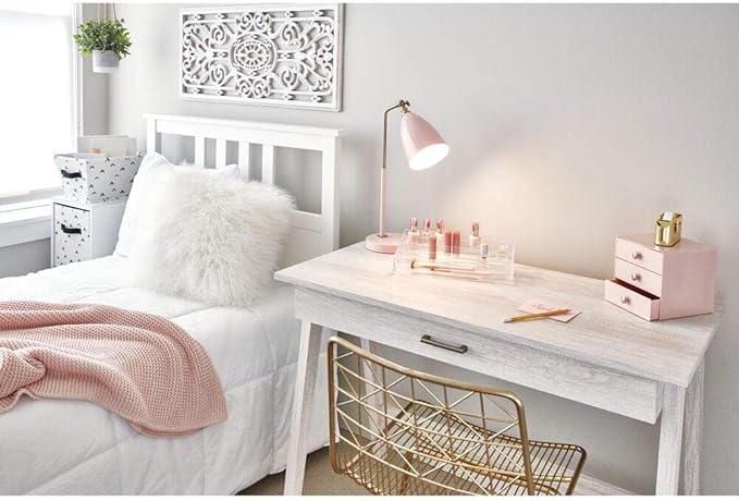 iDesign Arrow Fabric Storage Cube Bin, Small Basket Container with Dual Side Handles for Closet, Bedroom, Toys, Nursery - Black and White