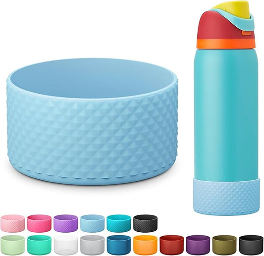 Silicone Boot for Owala Water Bottle 24 oz 32 oz 40 oz, Anti-Slip Protective Sleeve for FreeSip/Twist/Flip Stainless Steel Water Bottles Accessories