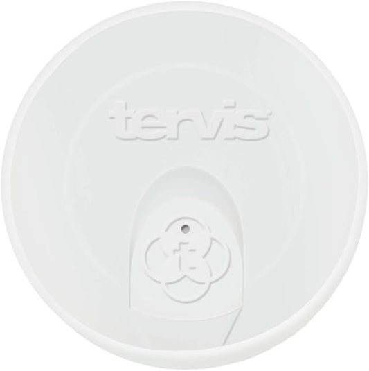 Tervis Travel Lid Made in USA Double Walled Insulated Tumbler Travel Cup Keeps Drinks Cold & Hot, Fits 24oz Tumblers & 16oz Mugs, Frosted White