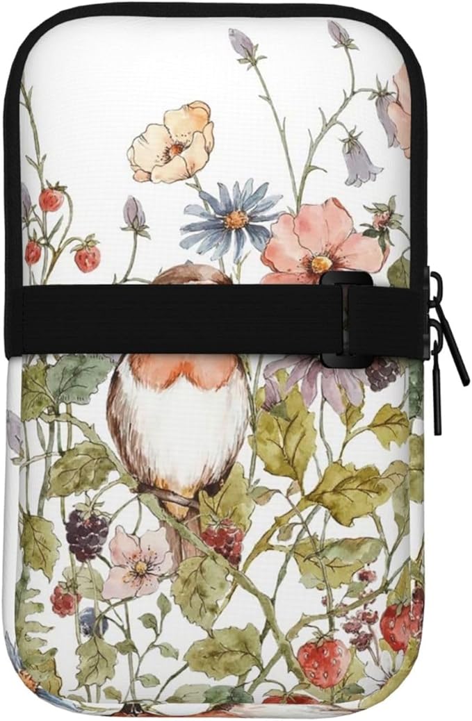 Water Bottle Pouch for Stanley Cup 40oz 30oz,Personalized Gym Purse for Men Women, Tumbler Pouch with Versatile Pocket Water Bottle Bag for Cards, Keys, Phone Botanical Leaf