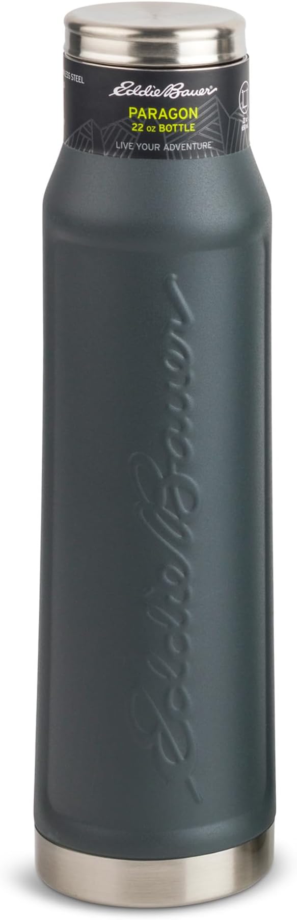 Eddie Bauer Paragon Stainless Steel Water Bottle - 22 Oz - Slate
