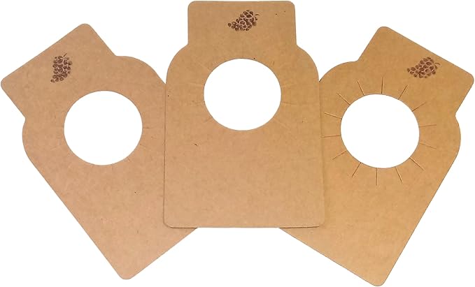 WineSkin Wine Skin Bag, 3-Pack with 3 Wine Bottle Tags