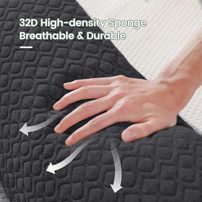 Bed Wedge Pillow Headboard/Bed Gap Filler/Mattress Gap King Size 76"×8"×6" Filler Firm Support Pillow to Fill The Gap (0-6") Between Your Headboard and Wall