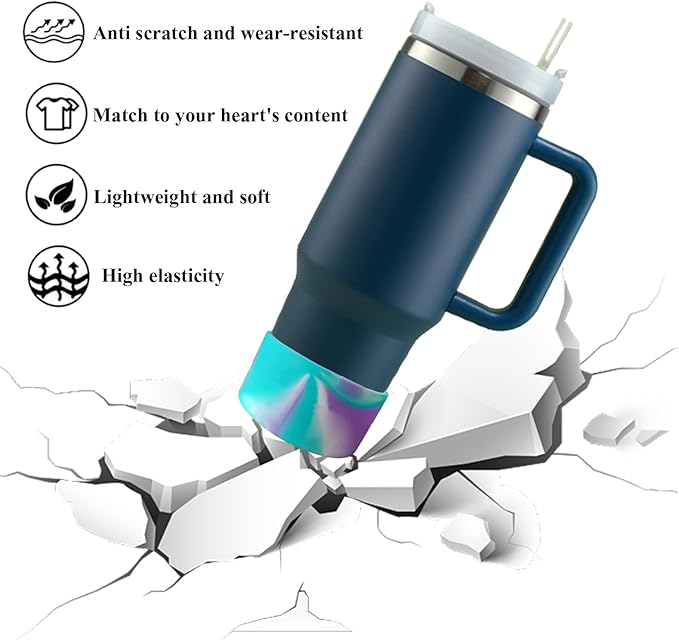 Silicone Boot,Silicone Boot Sleeves for 40/30 oz Tumblers, Insulated Bottle Sleeves for Adventure and IceFlow Flip Tumblers, Anti-Slip Sleeve for Water Bottles（pink）