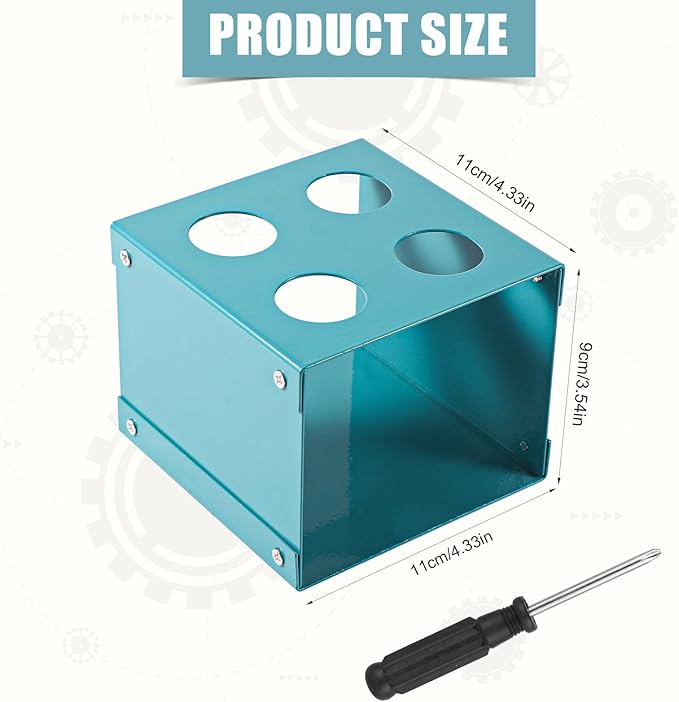 Sip Cartridge Storage Rack, Cartridge Holder Case Organizer Square Support Shelf Accessories Compatible with Cirkul Holding 4 Cartridges (Blue)