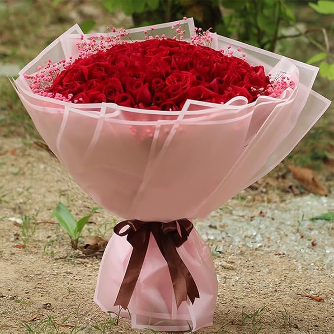 Fondleadmiringly30 sheetsFlower Wrapping Paper, Flower Shop Paper, Waterproof Wrapping Paper, semi Transparent Wrapping Paper