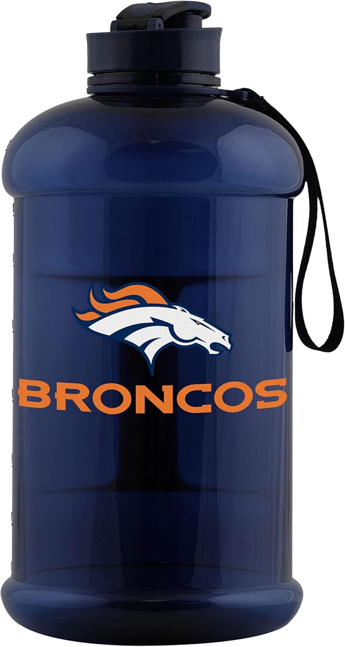 FOCO NFL Team Logo 2L Plastic Clear Large Sports Water Bottle