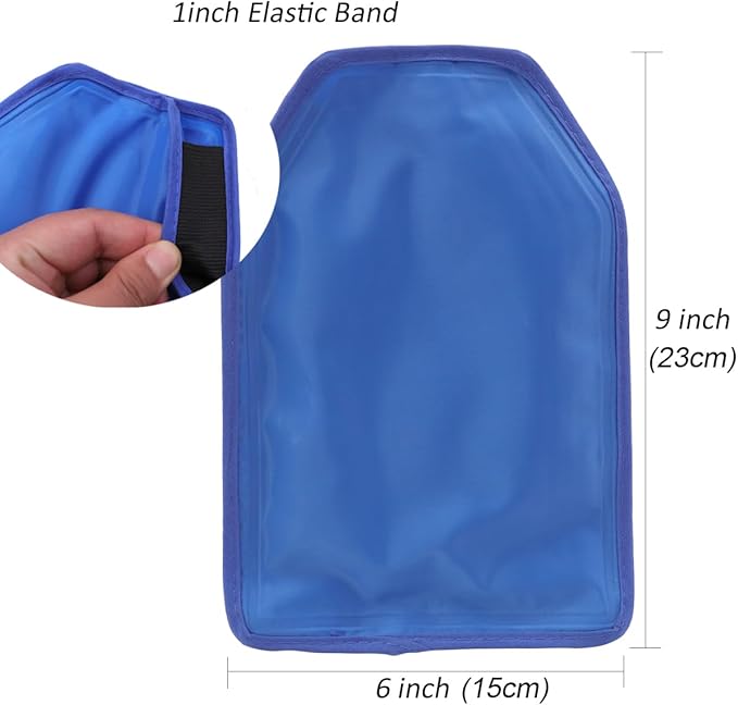 Wine Cooler Sleeve, Wine Bottle Chill Cooler Ice Pack Sleeve- Freezer Sleeve- Vodka- Tequila Chiller- Cooler- Carrier (Blue)