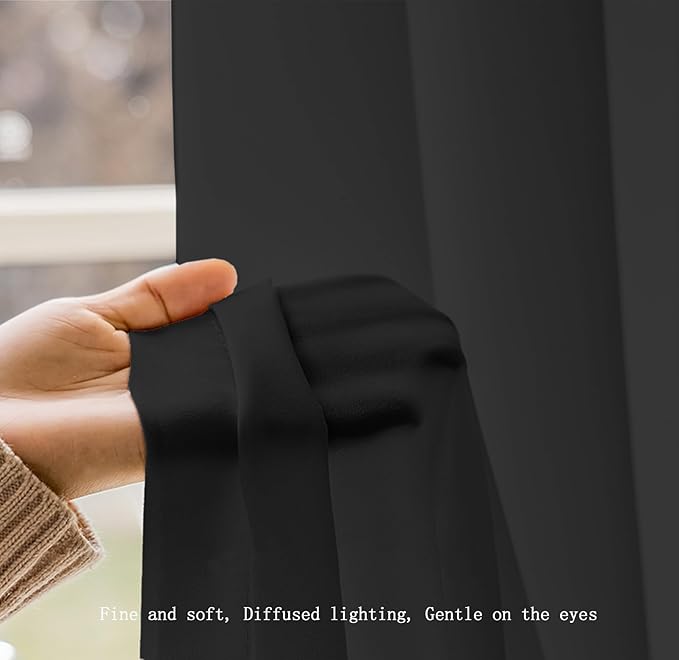 AIKASY Princess Canopy Bed Curtain with Top and Self-Adhesive Velcro, Creating a Romantic Atmosphere in The Room