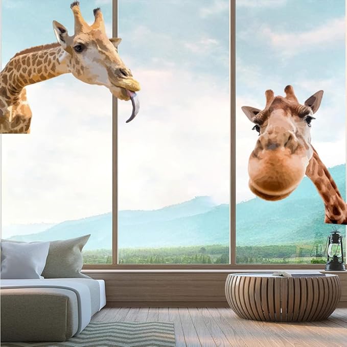 Portrait Giraffe Wall Decal Portrait Giraffe Wall Decal Jungle Animal Watercolor Nursery Decorations Bedroom Art for Bedroom Kitchen Living Room