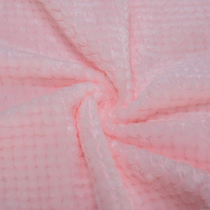 Fuzzy Throw Blanket, Plush Fleece Blankets for Adults, Toddler, Boys and Girls, Warm Soft Blankets and Throws for Bed, Couch, Sofa, Travel and Outdoor, Camping (40Wx60L, M-Pink)
