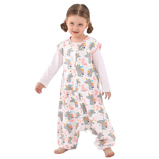 WONDAY Baby Sleep Sack, Sleep Sack 12-18 Months, Sleep Sack Baby Wearable Blanket, Toddler Baby Sleep Sack with Feet, Sleeveless Breathable Sleep Sacks for Baby Boys or Girls