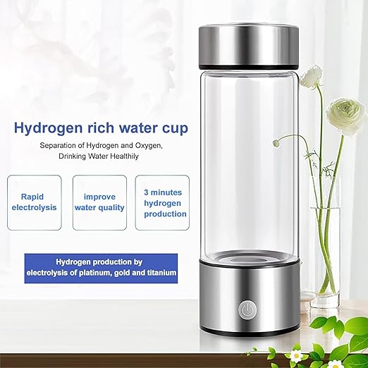 Hydrogen Water Bottle, Hydrogen Water Bottle Generator, 3 Minutes to Improve Water Quality, Perfect for Travel, Exercise, Office, Home Drinking