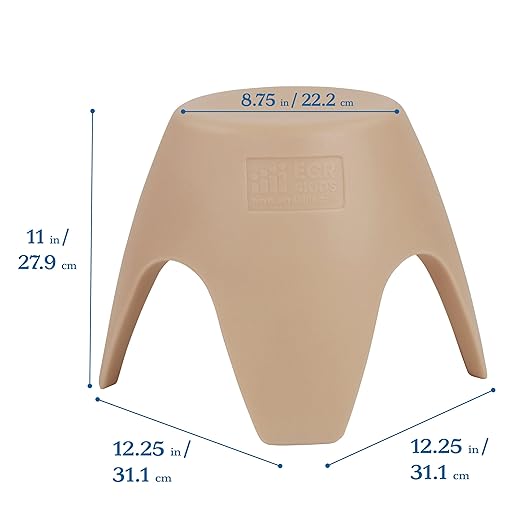 ECR4Kids Ayana Stool Set, Flexible Seating, Sand, 4-Pack