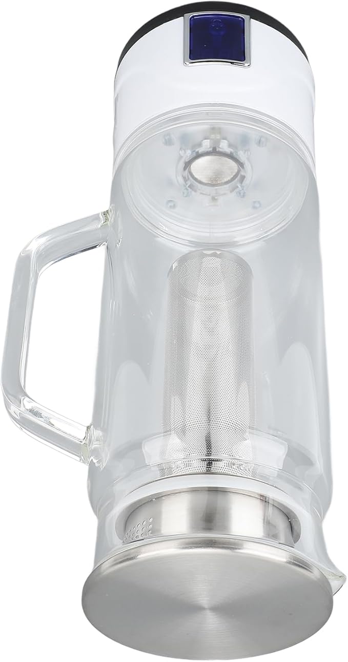 Hydrogen Water Kettle, 1000ml Rich Hydrogen Water Bottle Generator, Electrolysis Machine with Tea Infuser, Detachable Touch Switch Water Ionizer, Reducing Oxidative Stress