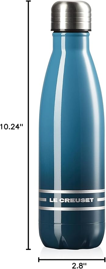 Le Creuset Hydration Water Bottle, 17 oz, Deep Teal