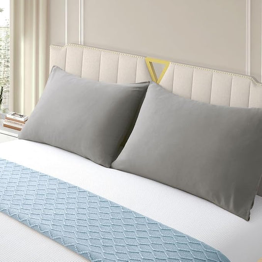 Toddler Pillow Cases Set Microfiber Travel Pillow Cases Soft Comfortable Not Shrink Baby Pillow Case Dark Gray Small Pillow Case 14x20 Envelope Style 2 Pack