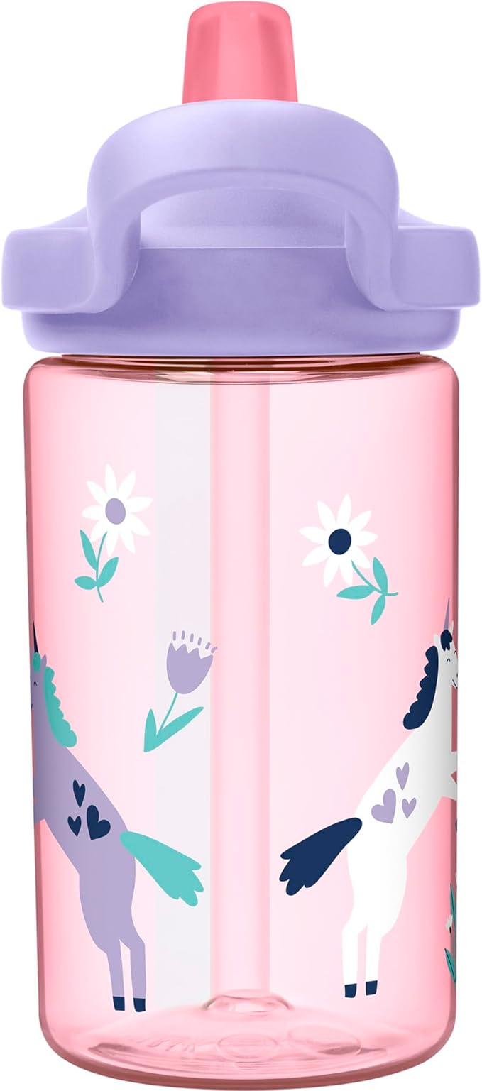 CamelBak Eddy+ 14oz Kids Water Bottle with Tritan Renew – Straw Top, Leak-Proof When Closed - Limited Edition Colors