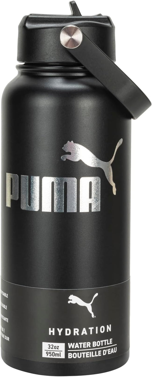 PUMA Evercat 32 oz Honor Flip Top Bottle, Black, OS