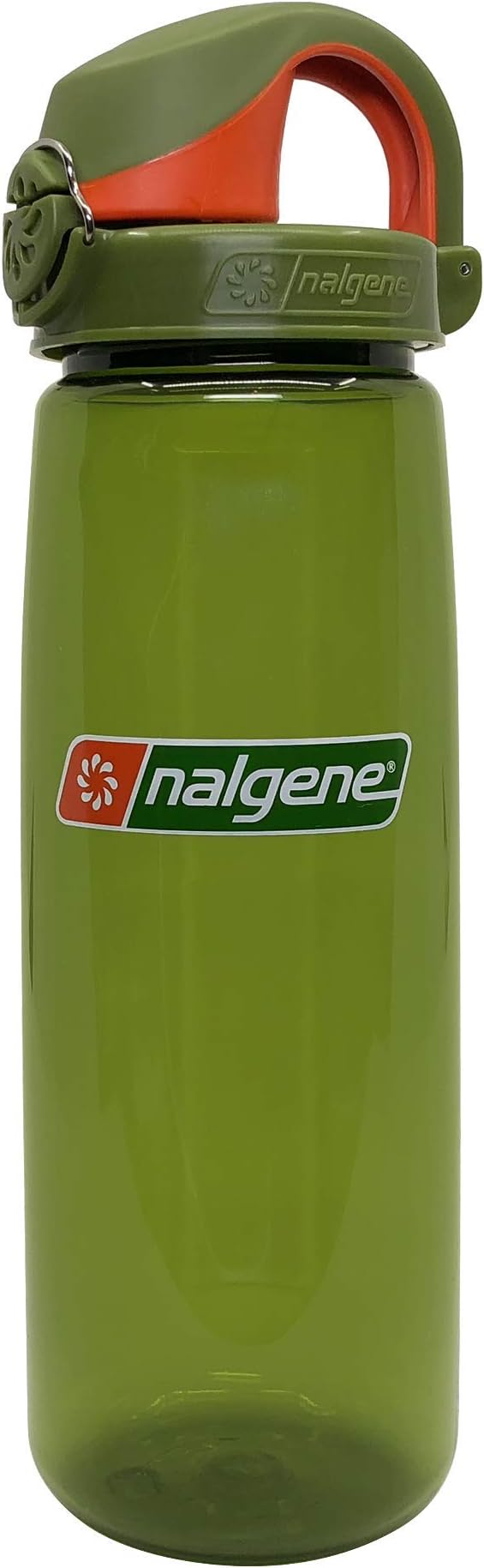 Nalgene On the Fly BPA-Free Water Bottle, Juniper with Juniper/Orange, 24 Oz