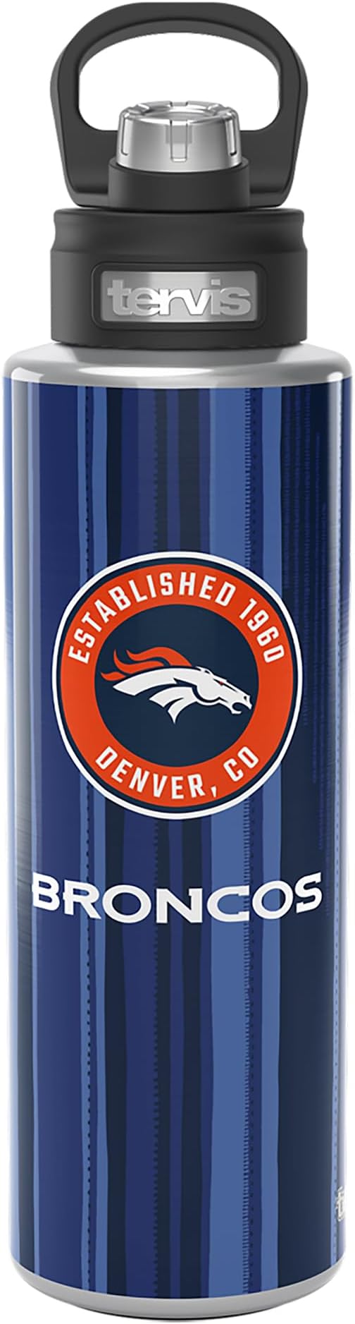 Tervis NFL Denver Broncos-All in Water, 40oz Wide Mouth Bottle, Stainless Steel