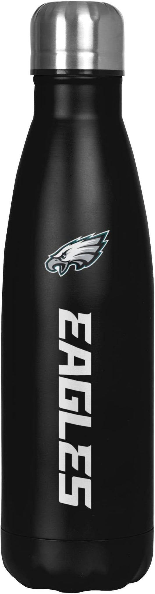 FOCO NFL unisex-adult NFL Team Logo Wordmark Chill Water Bottle