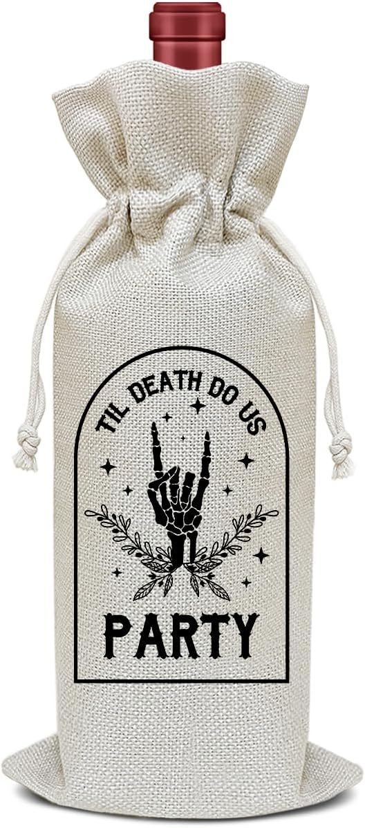 Engagement Wine Bag, Engagement Gift for Couples Friends Bestie Sister Coworkers, Bridal Shower Wine Gift Bag, Party Favor Wine Champagne Gift Bag With Drawstring -22