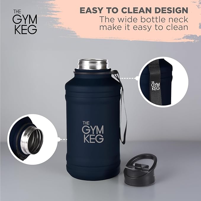 THE GYM KEG Stainless steel water Bottel_ Keg Stainless Steel Bottle - Leak-Proof, Insulated Beverage Container for Hot & Cold Drinks - Durable, Versatile & Kid-Safe - New