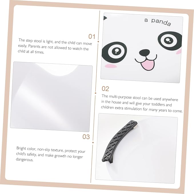 ibasenice Cartoon Plastic Stool Toilet Step Stool for Kids Cartoon Toilet Stool Kitchen Helper Stool for Toddlers Toddler Chairs Baby Sink Chair for Baby Household Auxiliary Stool White