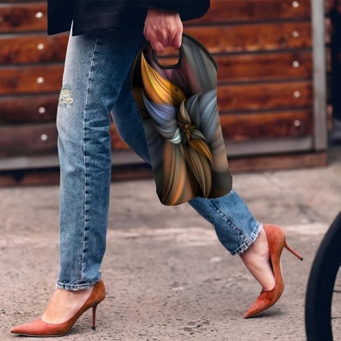 doginthehole Brown Flowers Champagne Carrier Bag 2 Bottle Insulated Wine Tote Cooler Bag with Handle Boho Blossom Print Neoprene Wine Bottle Totes Holder Drinks Carriers Bag Case for Travel Beach