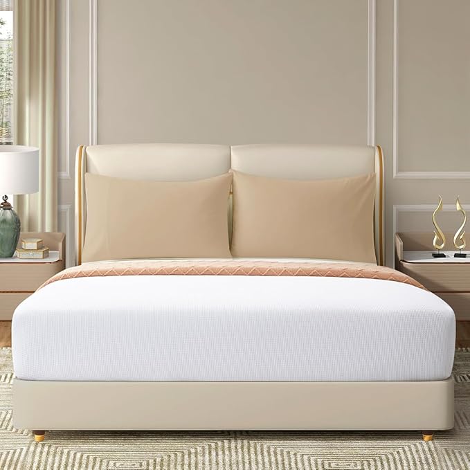 Microfiber Pillowcase 2 Pack Toddler Pillow Case 14x20 Comfortable Not Shrink Soft Pillow Cases Khaki Pillow Covers Envelope Style