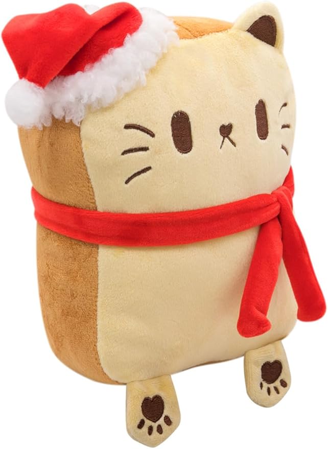 Toast Bread Plush Pillow Toy Bread Doll Funny Cute Food Plushies Stuffed Animal Soft Birthday Party Xmas Gifts 12in (Yellow, OneSize)