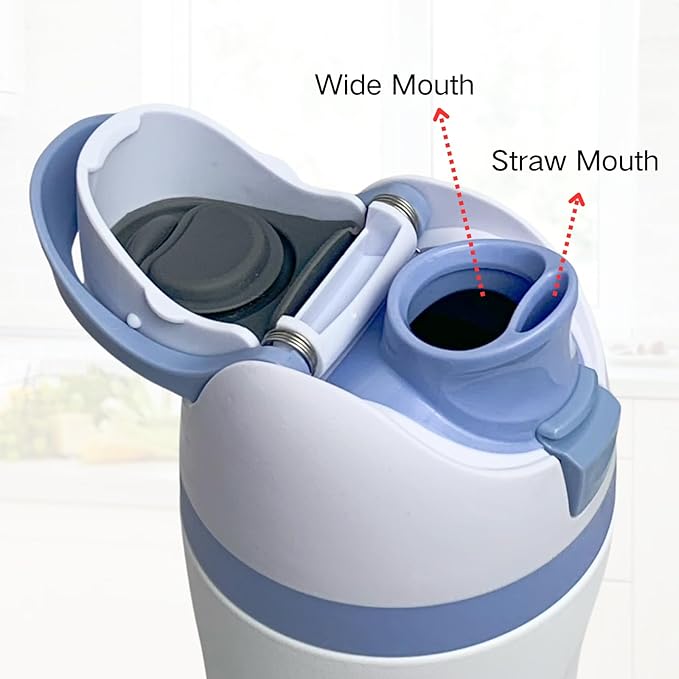 Replacement Cap for Owala Freesip, One Button Water Bottle Top Replacement Cap Compatible with Owala Cup, Replacement Accessories for Owala Free Sip 16oz 24oz 32oz 40oz, BPA-Free No Leak,Blue