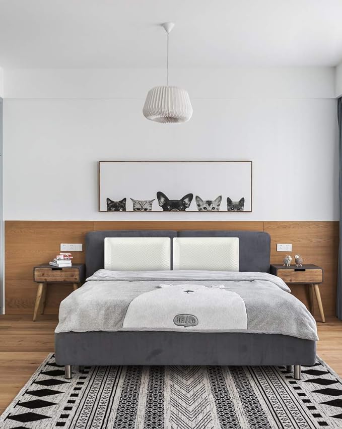 Ultra Slim 2.7" Stomach Sleeping Gel Infused Memory Foam Pillow- Ultra Thin and Flat Design for Stomach and Back Sleepers